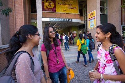 Students outside ASU’s Sustainability School