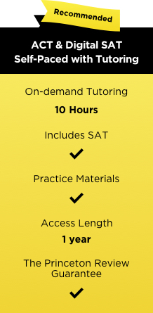 Digital SAT ACT self-paced chart TPR
