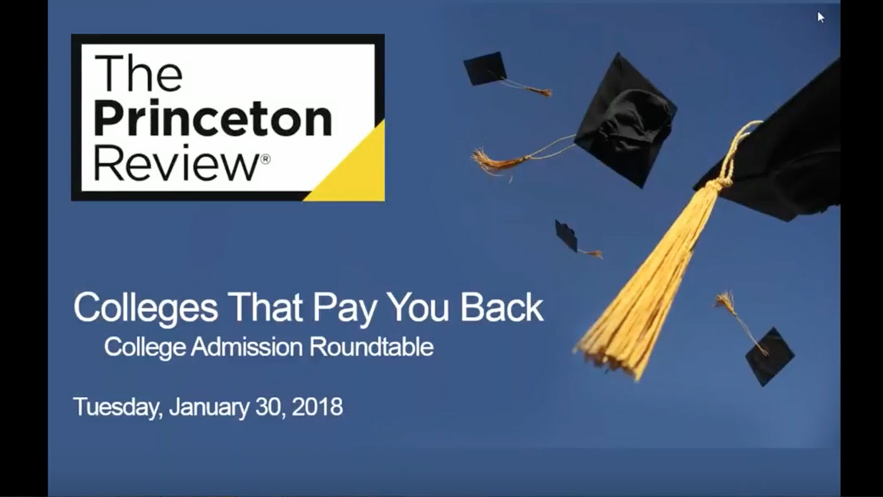 Colleges That Pay You Back webinar