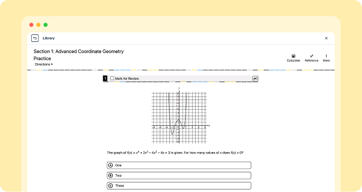 SAT practice built around high-yield topics