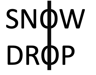 Snow Drop with a line