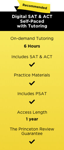 Digital SAT ACT self-paced chart TPR